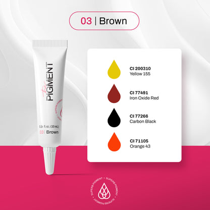 The Pigment - Microblading Brown 3 - 10ml