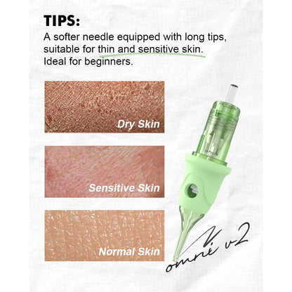 POPU - Omni V2 Cartridge 3- Round Liner Medium Taper 0.20mm - 16pcs Regular price